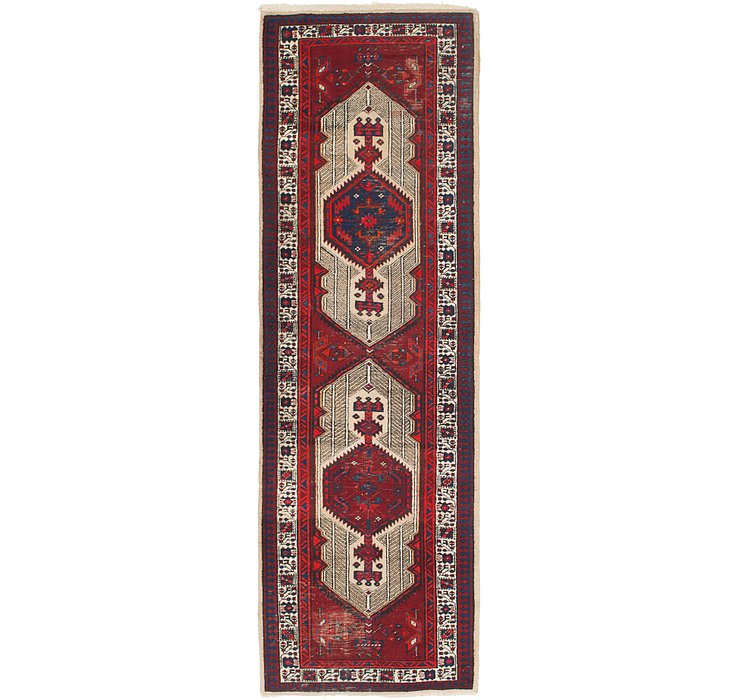 3' 4 x 10' 9 Meshkin Persian Runner ...