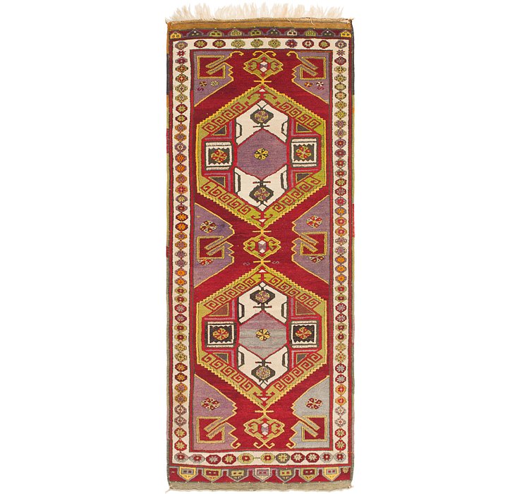 4' x 10' 7 Kars Oriental Runner Rug