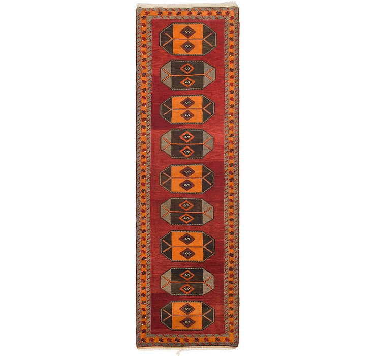 3' 7 x 12' 9 Kars Oriental Runner Rug