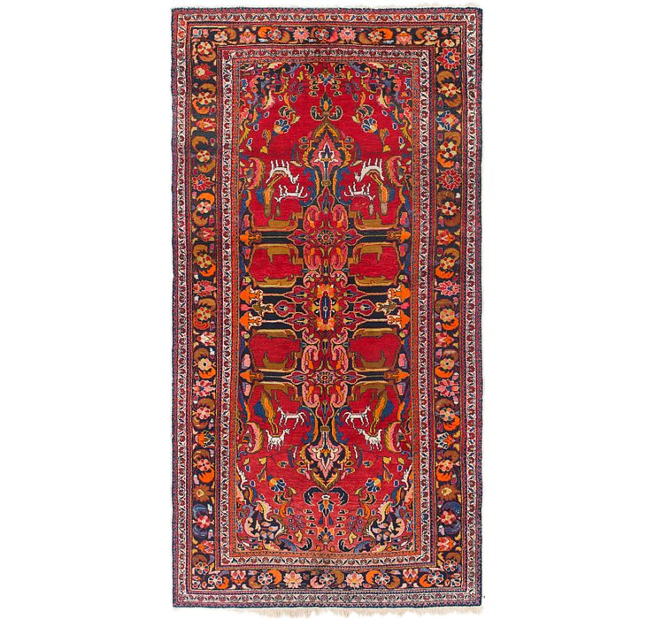 4' 10 x 9' 7 Hamedan Persian Runner ...