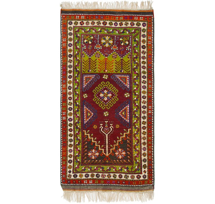 3' x 6' 4 Anatolian Rug