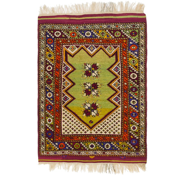 3' 2 x 4' 7 Anatolian Rug