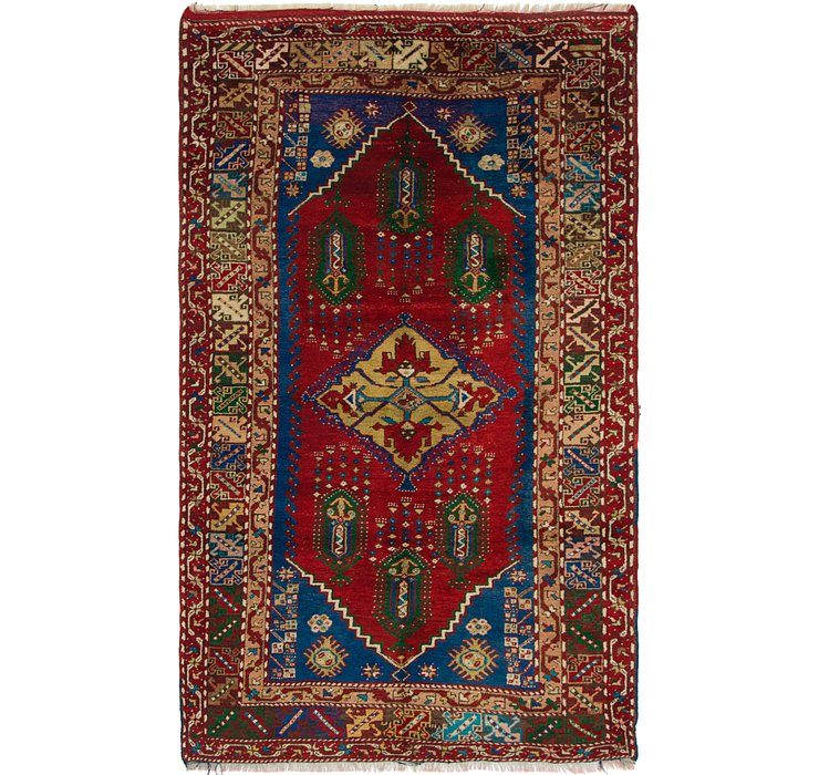 5' 2 x 8' 9 Anatolian Oriental Rug