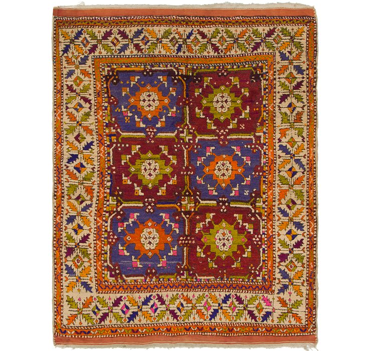 5' x 6' 6 Kars Oriental Square Rug