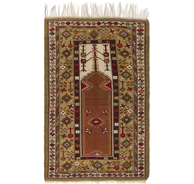 4' 4 x 7' Kars Oriental Rug