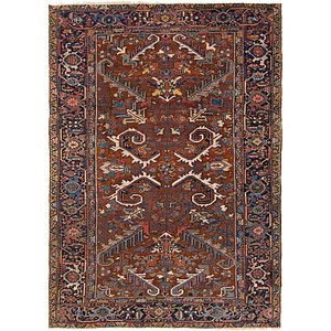 7' 2 x 10' 2 Heriz Persian Rug