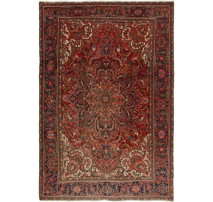 8' x 11' 7 Heriz Persian Rug
