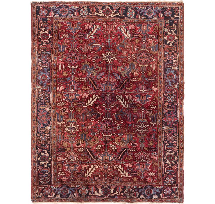 7' x 9' 2 Heriz Persian Rug