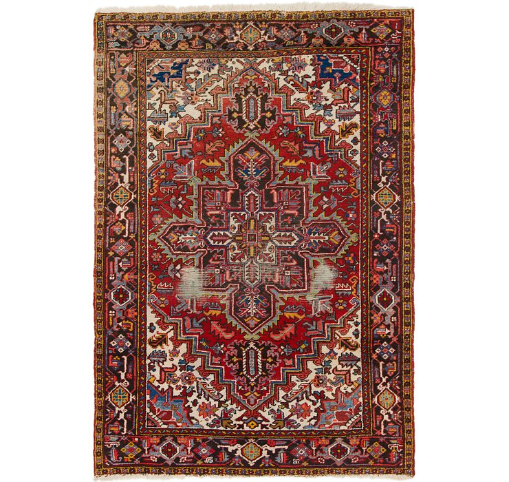 6' 4 x 9' 2 Heriz Persian Rug