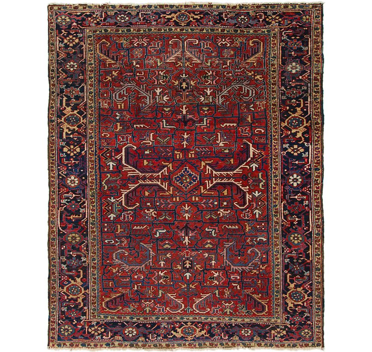 7' 9 x 10' Heriz Persian Rug