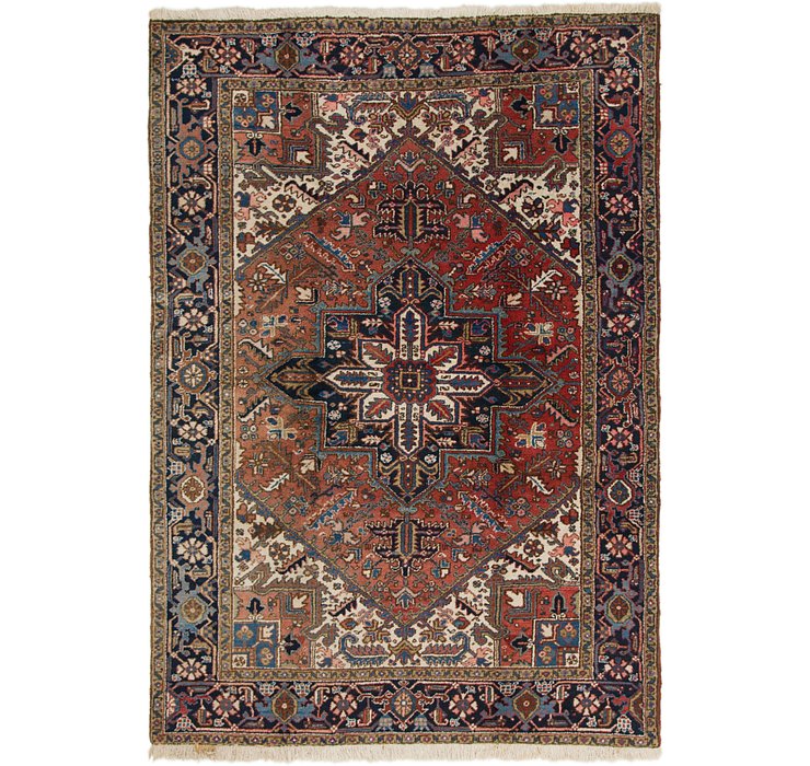 6' 4 x 8' 10 Heriz Persian Rug