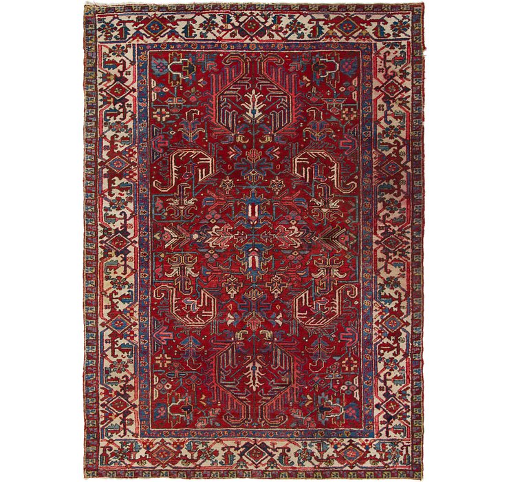 6' 4 x 8' 10 Heriz Persian Rug