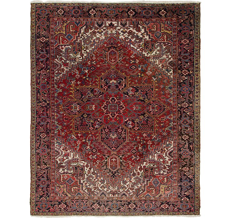 8' 2 x 10' 7 Heriz Persian Rug