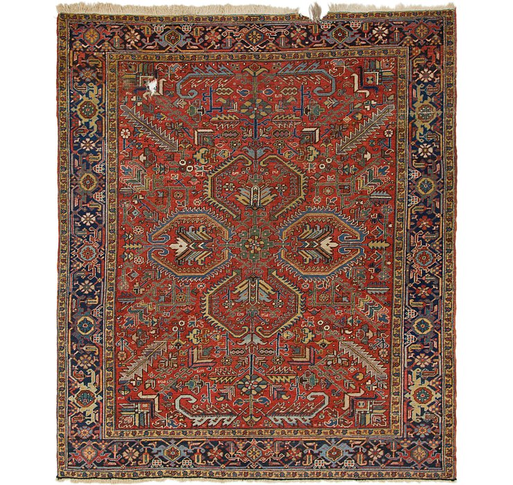 8' 3 x 9' 7 Heriz Persian Rug