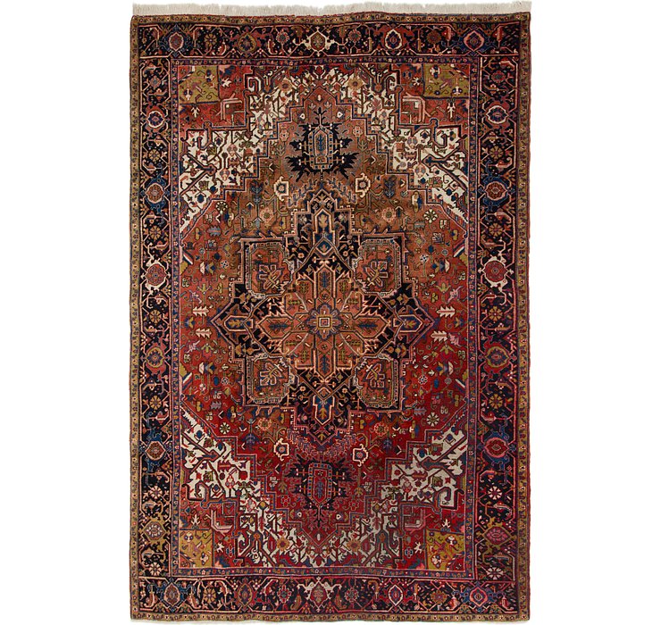7' 6 x 11' 6 Heriz Persian Rug
