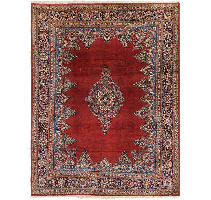 8' x 10' 6 Sarough Persian Rug
