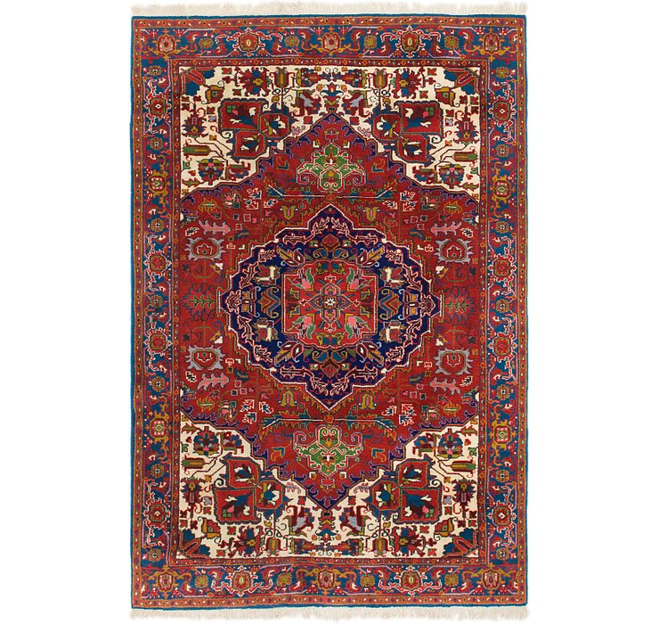 6' 4 x 9' 2 Heriz Persian Rug