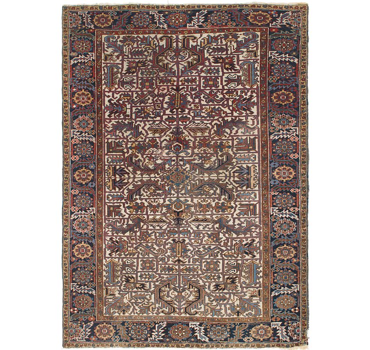 7' 7 x 10' 6 Heriz Persian Rug