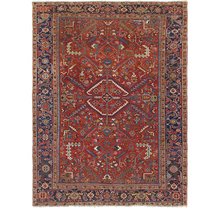 8' x 10' 7 Heriz Persian Rug