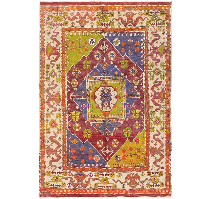 5' 2 x 7' 6 Anatolian Oriental Rug
