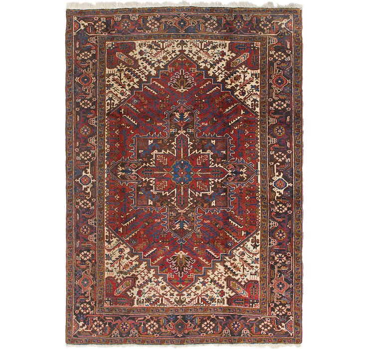 6' 5 x 9' Heriz Persian Rug