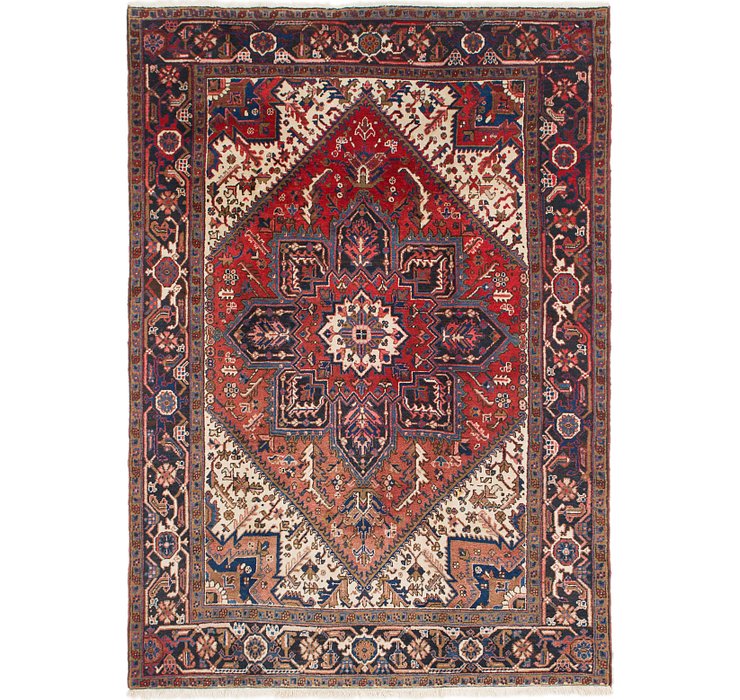 6' 6 x 9' 3 Heriz Persian Rug