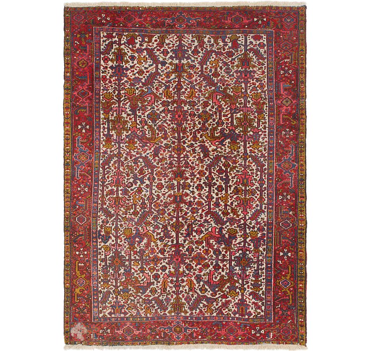 8' x 11' Heriz Persian Rug