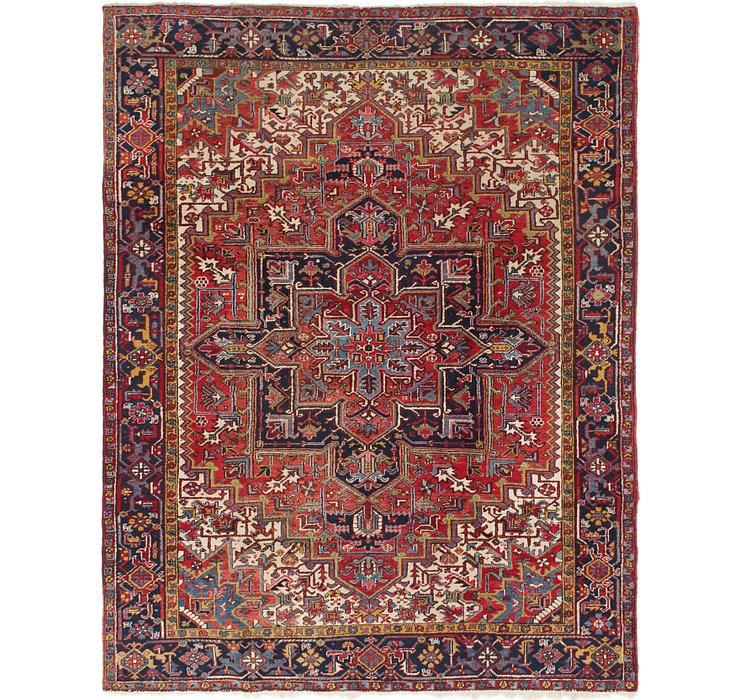 7' 9 x 9' 10 Heriz Persian Rug