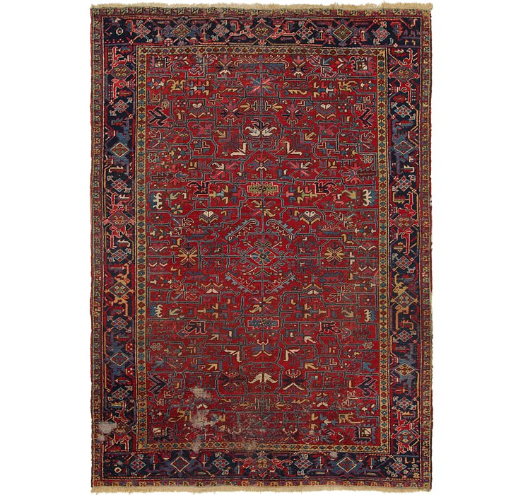 7' 8 x 11' Heriz Persian Rug