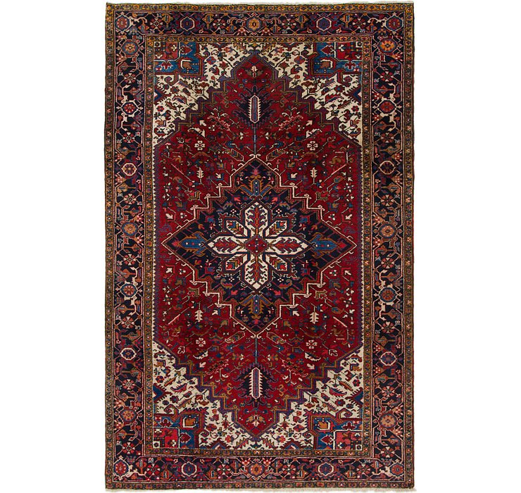 6' 9 x 10' 7 Heriz Persian Rug