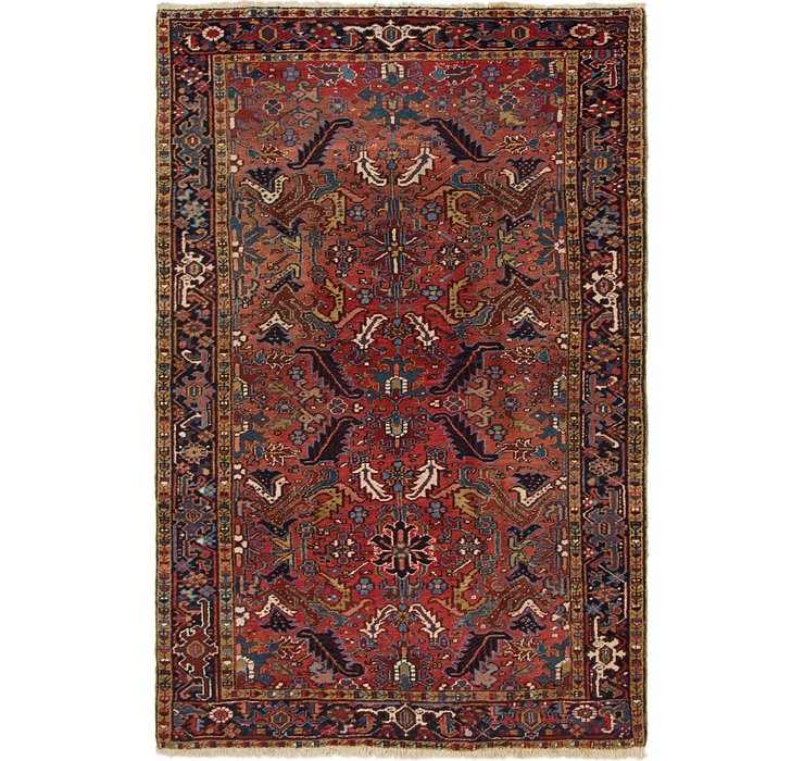 6' 3 x 9' 7 Heriz Persian Rug