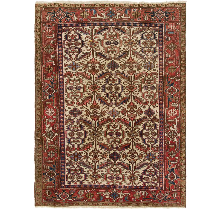 6' x 8' 3 Heriz Persian Rug