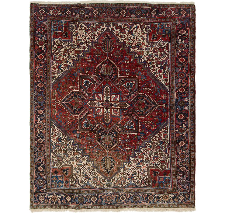 9' 5 x 11' 7 Heriz Persian Rug