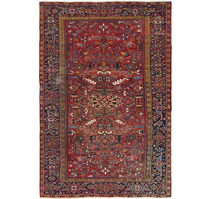 7' 3 x 10' 5 Heriz Persian Rug