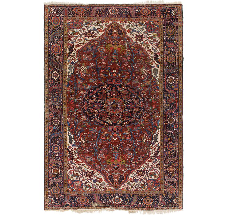 7' 6 x 11' Heriz Persian Rug