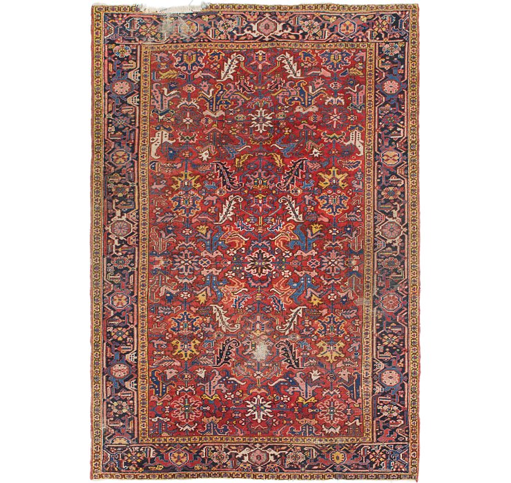 6' 10 x 10' Heriz Persian Rug