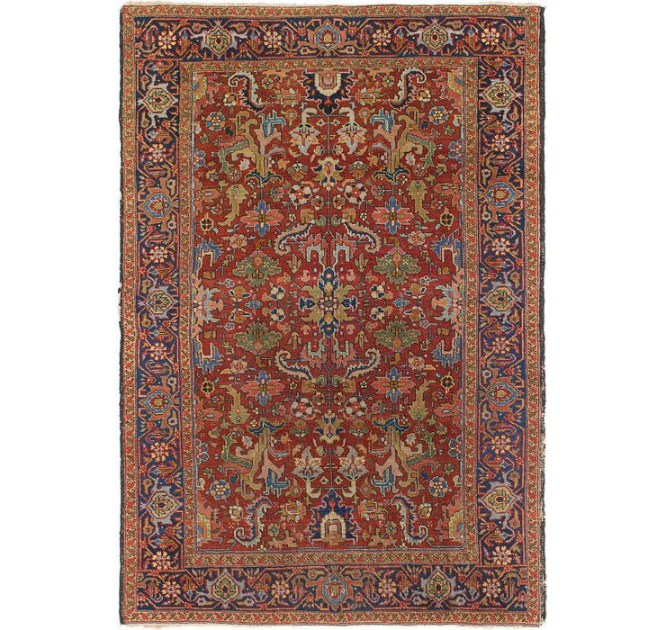 6' 8 x 9' 8 Heriz Persian Rug