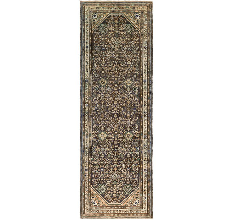 3' 8 x 11' 8 Hossainabad Persian Run...
