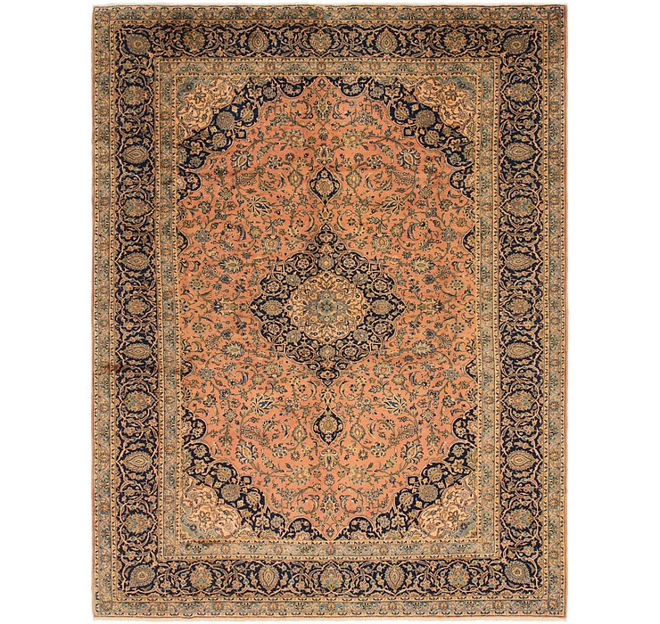 10' x 13' 3 Kashan Persian Rug