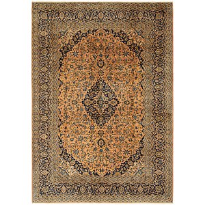 9' 8 x 13' 10 Kashan Persian Rug