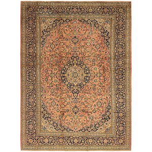 9' 10 x 13' 5 Kashan Persian Rug