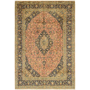 9' 6 x 13' 10 Kashan Persian Rug