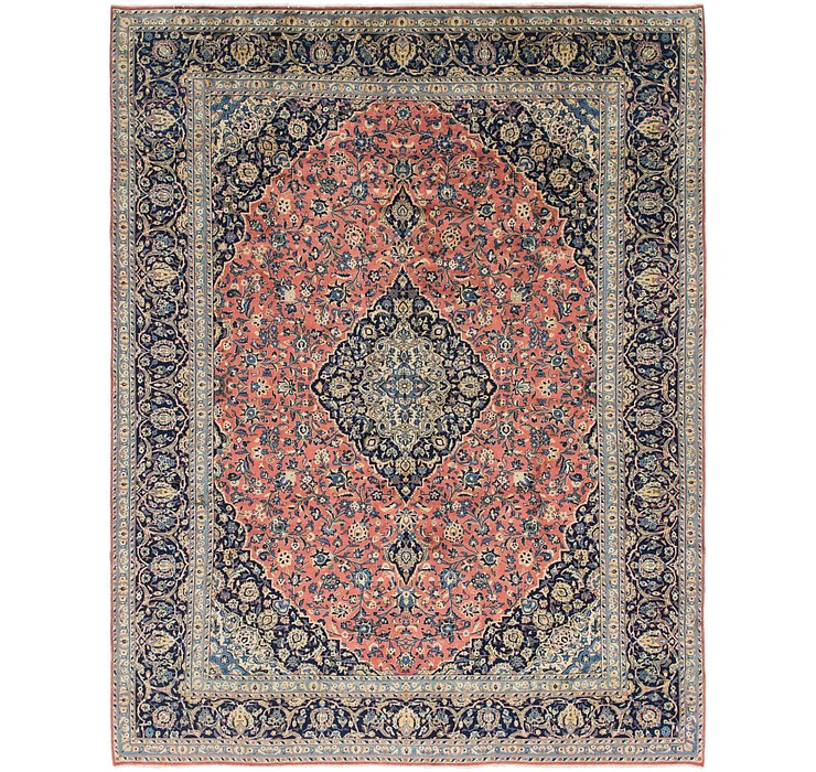 9' 8 x 12' 7 Kashan Persian Rug