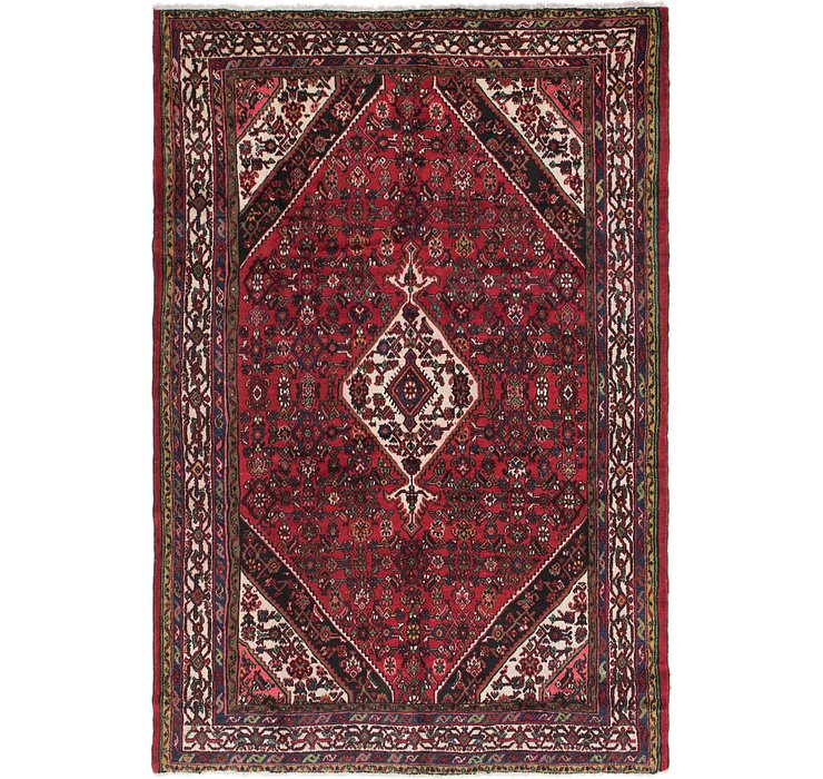 7' x 10' 3 Hamedan Persian Rug