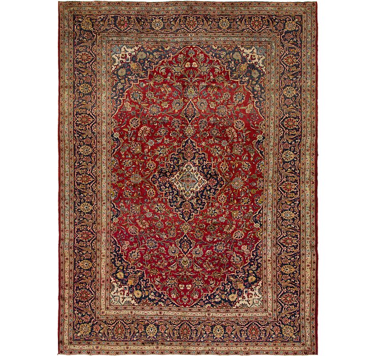 10' x 13' 7 Kashan Persian Rug