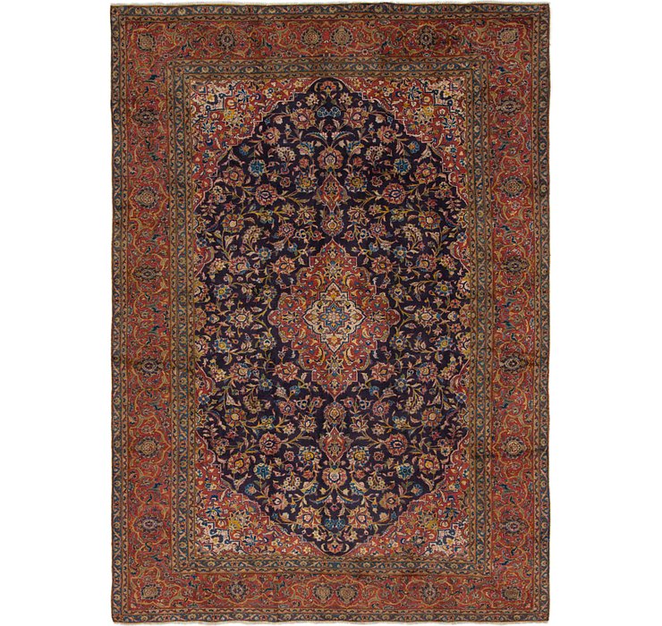 7' 10 x 11' Kashan Persian Rug