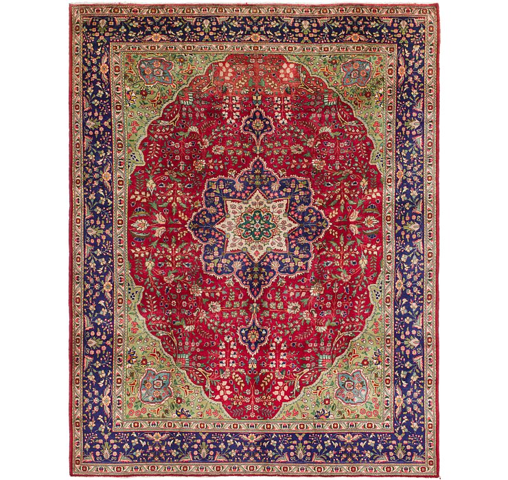 9' 3 x 12' 5 Tabriz Persian Rug