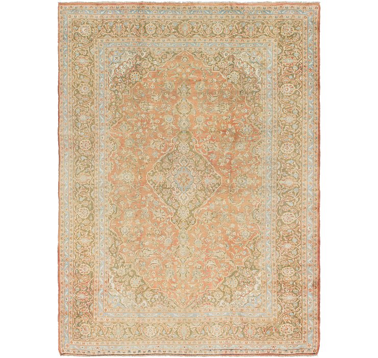 9' 8 x 13' Kashan Persian Rug