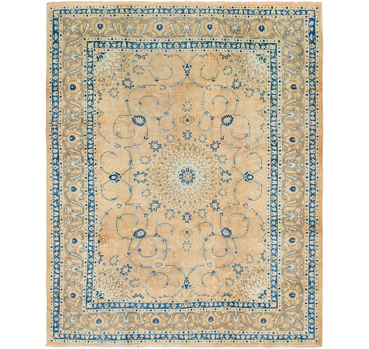 10' x 11' 5 Mashad Persian Square Rug