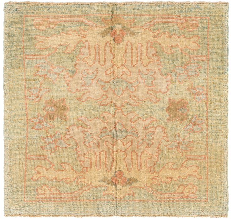 3' 5 x 3' 6 Oushak Square Rug